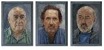 In The Painter's Chair - triptych - 2016 - Oil on Canvas Panels - 60 x 40cm  each panel