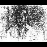 Dan -sketchbook study - 1997 - Pen and ink on paper - 20cm x 25cm 