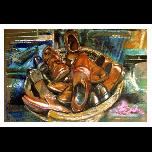 Dead Man's Shoes - 1993 - Oil Pastel on paper - 33cm x 48cm 